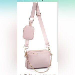 Pinkish Purple Crossbody Bag Set